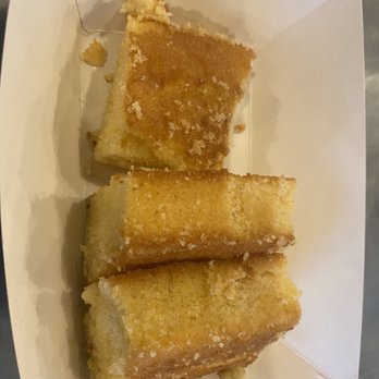Big Boned Bbq - three pieces of bread in a paper container - Food Trucks Near Me - Ravenel, South Carolina
