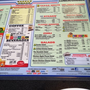 Waffle House - Menu part 4 - American Near Me - Washington, Pennsylvania