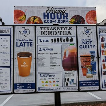 HTeaO - Menu - Coffee & Tea Near Me - Del Rio, Texas