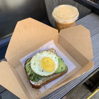 Scullery - avocado toast with fried egg and vietnamese coffee - Coffee & Tea Near Me - San Francisco, California Scullery - avocado toast with fried egg and vietnamese coffee - Coffee & Tea Near Me - San Francisco, California