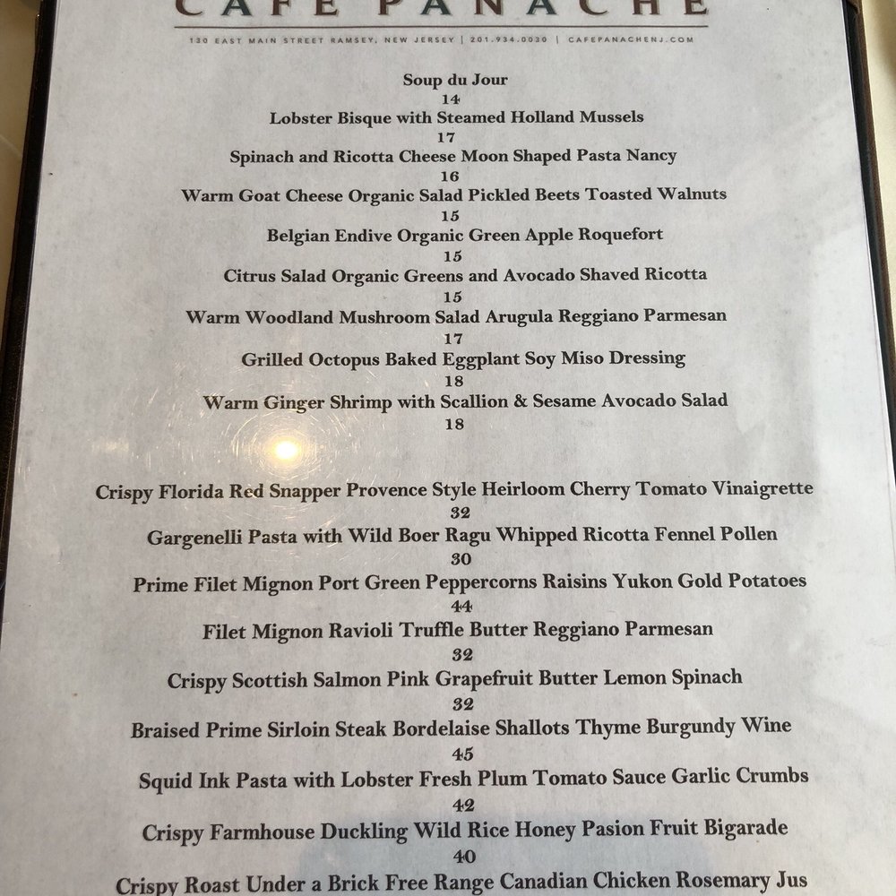 Cafe Panache - Great menu for Feb 29, 2020! - Salad Near Me - Ramsey, New Jersey Cafe Panache - Great menu for Feb 29, 2020! - Salad Near Me - Ramsey, New Jersey