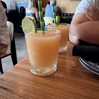 Zoo Thai - Grapefruit sloshies with basil simple syrup and lime. - Thai Near Me - Missoula, Montana