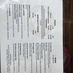 Pico De Gallo Pizza - Menu
