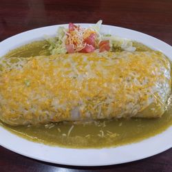 Pollos El Compa - Bean and Cheese Burrito is not very appetizing. Green sauce was sour.