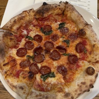 Paddle and Par - Hot honey pepperoni pizza - Pickleball Near Me - Beverly Hills, Michigan