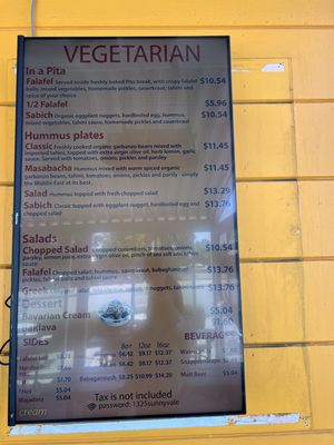 Menu photo 1 Falafel Stop Sunnyvale, CA