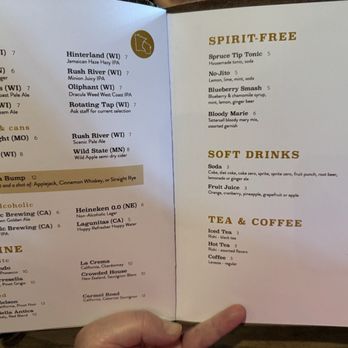 Tattersall Craft Cocktail Bar & Eatery - Drinks Menu 6/2026 p5-6 - Cocktail Bars Near Me - River Falls, Wisconsin