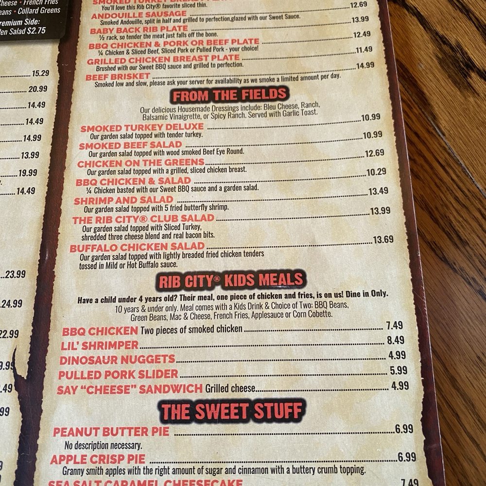 Rib City Grant Station - Menu - Barbeque Near Me - Grant, Florida Rib City Grant Station - Menu - Barbeque Near Me - Grant, Florida