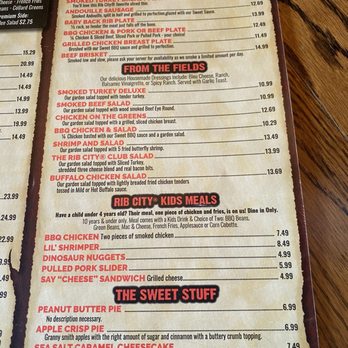 Rib City Grant Station - Menu - Barbeque Near Me - Grant, Florida Rib City Grant Station - Menu - Barbeque Near Me - Grant, Florida