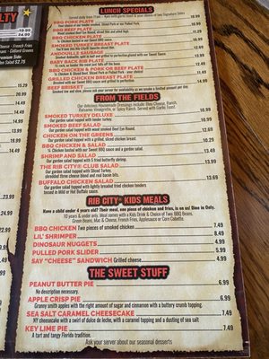 Menu photo 7 Rib City Grant Station Grant, FL Menu photo 7 Rib City Grant Station Grant, FL