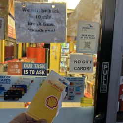 Garey's Shell - No gift cards?