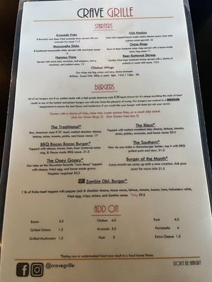 Menu photo 2 Crave Grille Vancouver, WA