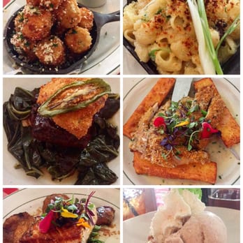 P.J. Clarke's - tater tots, Mac and cheese, short ribs, farmers crunchy chicken, salmon, and whisky bread pudding - American Near Me - Washington, DC, District of Columbia P.J. Clarke's - tater tots, Mac and cheese, short ribs, farmers crunchy chicken, salmon, and whisky bread pudding - American Near Me - Washington, DC, District of Columbia
