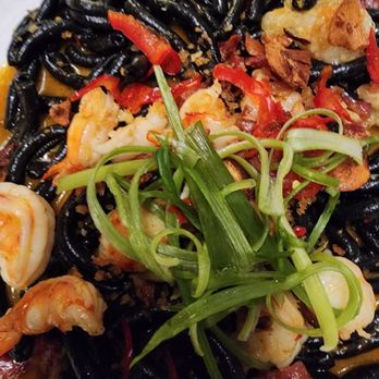 OLIVIA - Beautiful colors. Squid pasta. - Italian Near Me - Tampa, Florida OLIVIA - Beautiful colors. Squid pasta. - Italian Near Me - Tampa, Florida