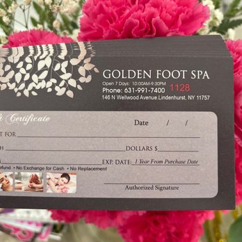 Golden Foot Spa - Coupons - Day Spas Near Me - Lindenhurst, New York Golden Foot Spa - Coupons - Day Spas Near Me - Lindenhurst, New York
