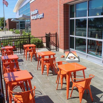 Cape Cod Coffee - Great outdoor patio at Cape Cod Coffee at the Barnstable Airport. The perfect spot to hang with friends and enjoy a coffee or a cocktail! - Coffee & Tea Near Me - Barnstable, Massachusetts