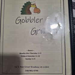 Oceanside Bar and Grill - Menu front cover