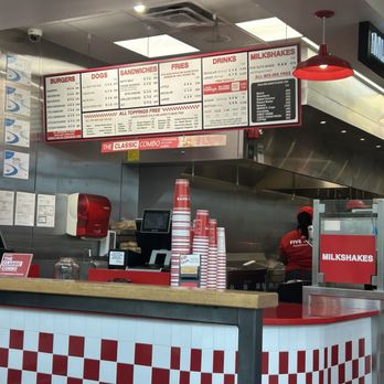 Five Guys - Counter and menu - Burgers Near Me - St Louis, Missouri Five Guys - Counter and menu - Burgers Near Me - St Louis, Missouri