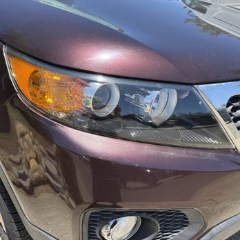 Master Of Detailing - Headlight shines like new after polishing. - Car Wash Near Me - Sacramento, California
