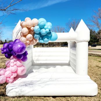 Toddler Play Zone Houston - Mini White Bounce House Rental - Party & Event Planning Near Me