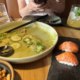 Verde Tiradito and Panza Nigiri Verde Tiradito and Panza Nigiri