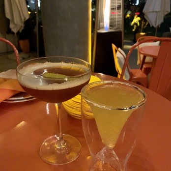 Garibaldi - Campagna Paper Plane ($16), Carlos K. Krinklebein ($14) - Cocktail Bars Near Me - San Diego, California
