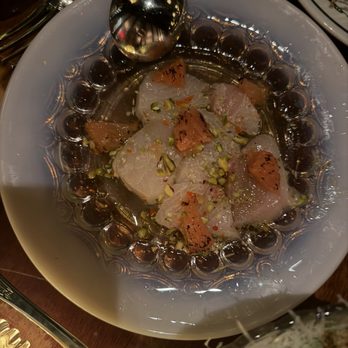 Bad Roman - Yellowtail crudo - New American Near Me - Beverly Hills, California Bad Roman - Yellowtail crudo - New American Near Me - Beverly Hills, California