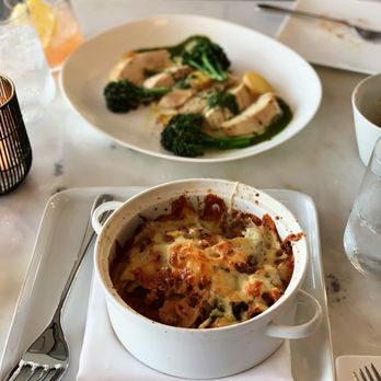 The Table at Crate - Cauliflower Lasagna & Lemon Chicken - New American Near Me - Oak Brook, Illinois