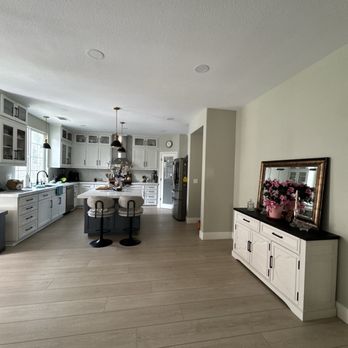 Reform Renovation - Kitchen view from family room - General Contractors Near Me