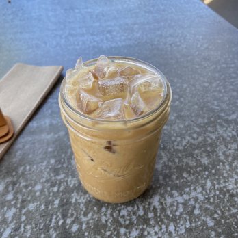 Lofty Coffee - Salted Caramel Latte with almond milk - Coffee & Tea Near Me - Carlsbad, California