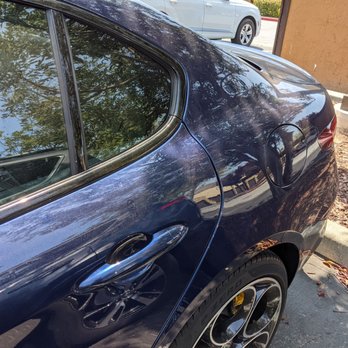 LUX Mobile Car Wash - Dust cakes into the windows and car - Car Wash Near Me - Belmont , California