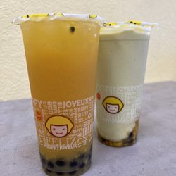 S1 Passionfruit Mango Green Tea and F2. Mango Matcha