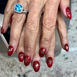 Sunflower Nails & Spa - Christmas nails design
