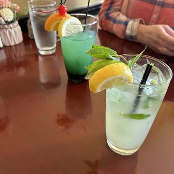 Pom's Thai Restaurant - My mojito and Patty's Blue Hawaiian - Thai Near Me - S Portland, Maine Pom's Thai Restaurant - My mojito and Patty's Blue Hawaiian - Thai Near Me - S Portland, Maine