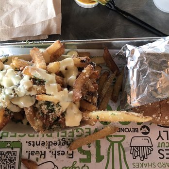 BurgerFi - Vegefi burger + Urban Style Fries (parm, herbs, aioli) - Burgers Near Me - Lauderdale By The Sea, Florida BurgerFi - Vegefi burger + Urban Style Fries (parm, herbs, aioli) - Burgers Near Me - Lauderdale By The Sea, Florida