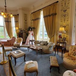 Kylemore Abbey & Victorian Walled Gardens - Inside the Henry family sitting room.