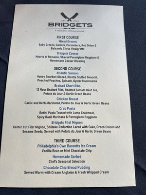Menu photo 2 Bridgets Steakhouse Ambler, PA