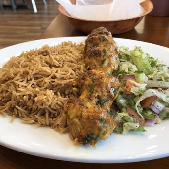 Mazadar Mediterranean Kitchen - This is the chicken Kofta which was absolutely delicious. The rice was great as well. - Mediterranean Near Me - Albany, New York Mazadar Mediterranean Kitchen - This is the chicken Kofta which was absolutely delicious. The rice was great as well. - Mediterranean Near Me - Albany, New York