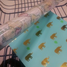 Wrapping paper and gift bag. Wrapping paper and gift bag.