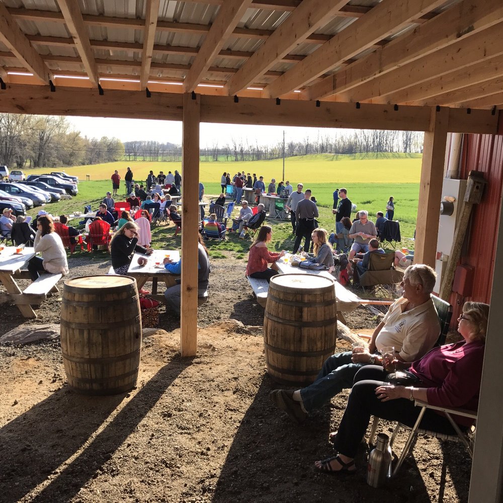 Screamin' Hill Brewery - New overhang for rainy days - Breweries Near Me - Cream Ridge, New Jersey