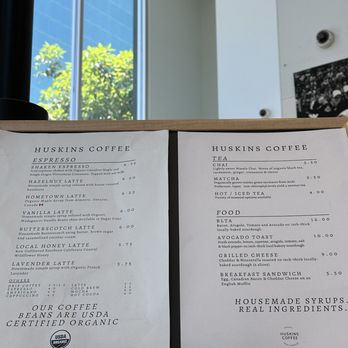 Huskins Coffee - Menu - Coffee & Tea Near Me - Santa Ana, California