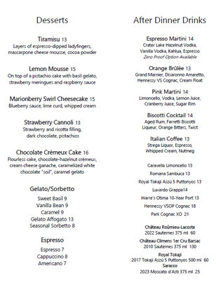 Menu photo 1 Salute Restaurant & Bar Bend, OR Menu photo 1 Salute Restaurant & Bar Bend, OR