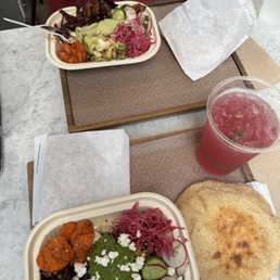 Chicken and Hummus Meal Pita Minty Pink Lemonade Chicken and Hummus Meal Pita Minty Pink Lemonade