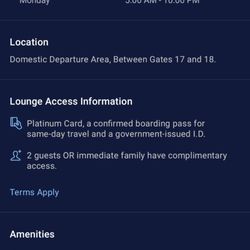 American Express The Centurion Lounge - Gate 17