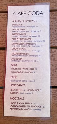 Menu photo 6 Cafe Coda Chico, CA