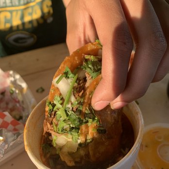 Hay Elotes - Birria taco and consume - Desserts Near Me - Austin, Texas