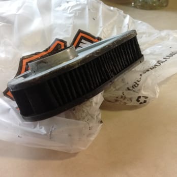 Longhorn Harley-Davidson - The air filter from my new bike with "perfect" service history from Longhorn. - Motorcycle Dealers Near Me - Grand Prairie, Texas Longhorn Harley-Davidson - The air filter from my new bike with "perfect" service history from Longhorn. - Motorcycle Dealers Near Me - Grand Prairie, Texas