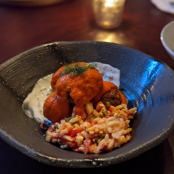 Swift's Attic - Lamb Meatballs - New American Near Me - Austin, Texas Swift's Attic - Lamb Meatballs - New American Near Me - Austin, Texas