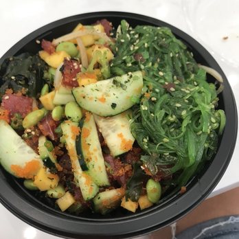 Poke Fix - Ahi tuna bowl with extra seaweed salad - Sushi Bars Near Me - Sacramento, California