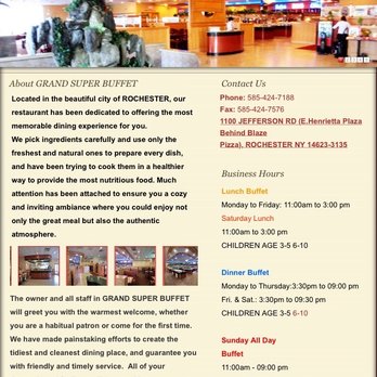 Grand Super Buffet - Online website for Grand Super China Buffet - Buffets Near Me - Rochester, New York